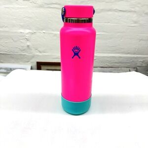 Hydro Flask Hawaii Limited Edition 40 oz Flamingo Pink  Aqua Floral‎ Hawaiian